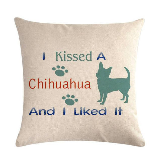 Pet Dog Elegant Design Linen Cotton Throw Pillow Covers Dog Pattern Cotton Throw Pillow Covers Car Sofa Cushion Cover Pillowcases Couch Cushion Cover Home Sofa Bed Decorative Pillows