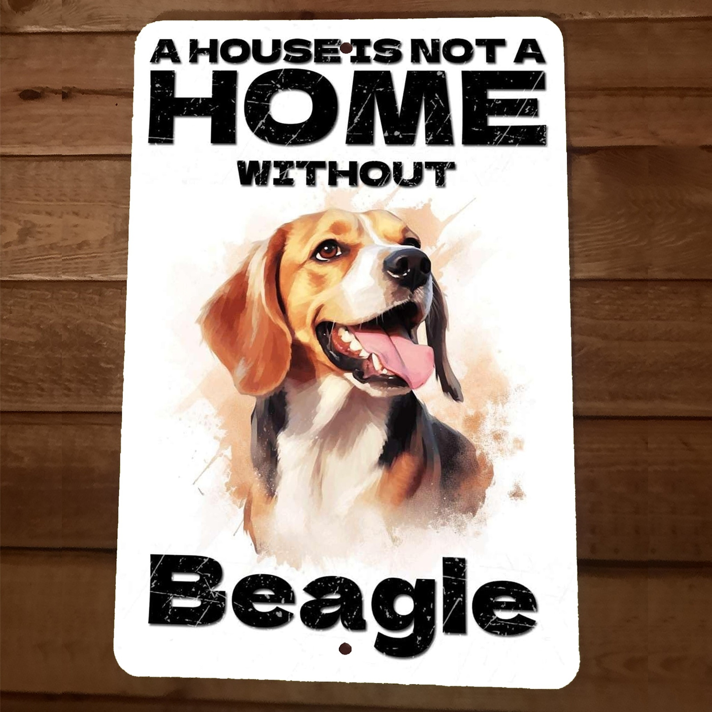 Beagle Dog Metal Wall Sign