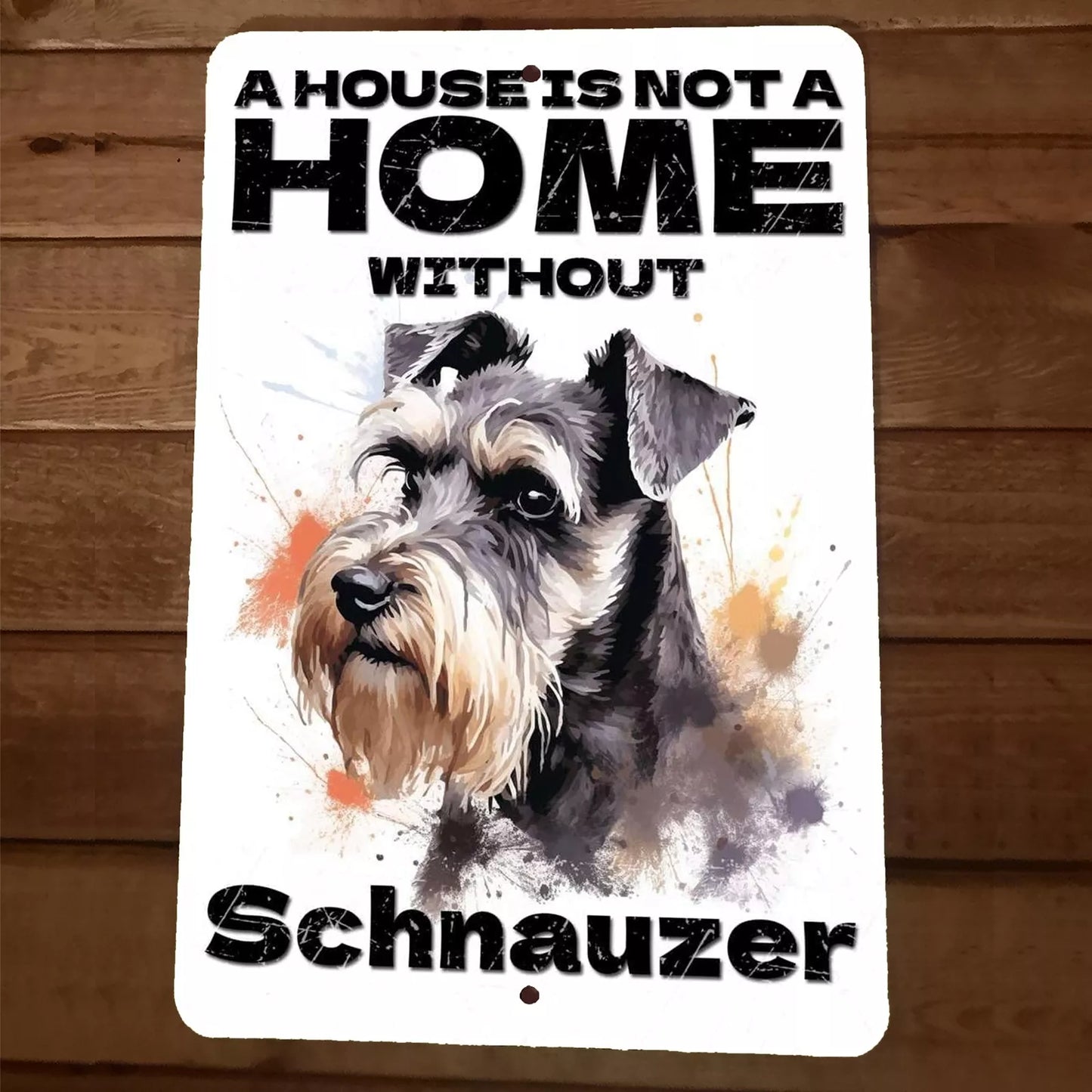 Schnauzer Metal Wall Dog Sign
