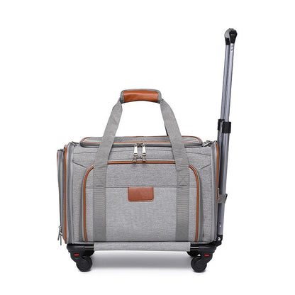 HB PET Portable Dog Travel Bag Airline-Approved Pet Trolley Case