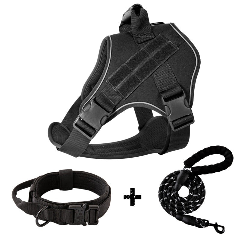 Traction Rope For Large Dogs Breathable Tactical Harness