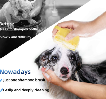 Pet Silicone Shower Brush