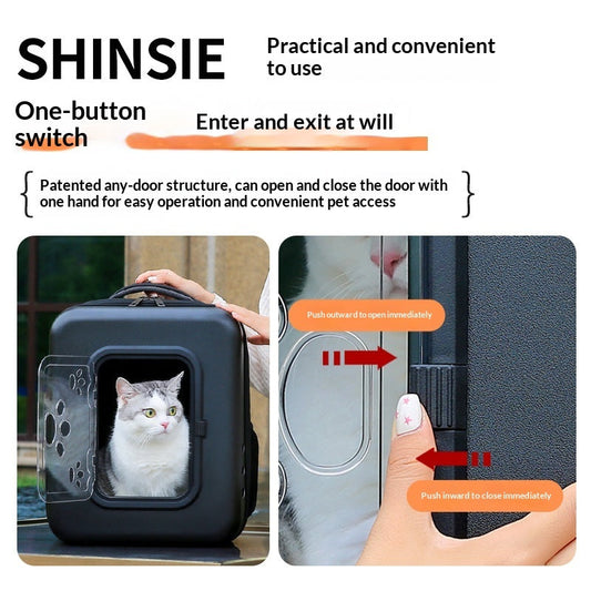 Cat And Dog Outdoor Space Capsule Pet Backpack