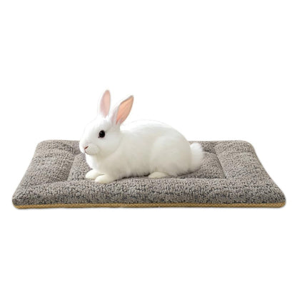 SOMAHE 3D Snow Fleece Small Animal Bed Grey 10x13.7x1 Inch