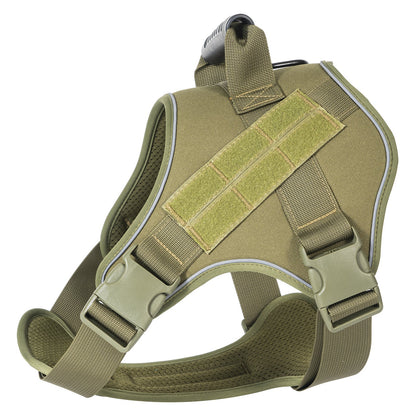 Traction Rope For Large Dogs Breathable Tactical Harness