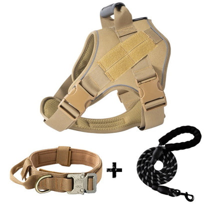 Traction Rope For Large Dogs Breathable Tactical Harness