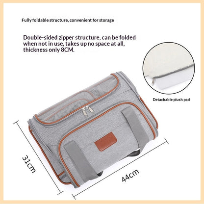 HB PET Portable Dog Travel Bag Airline-Approved Pet Trolley Case