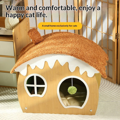 Winter Cat House
