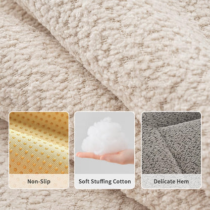 SOMAHE 3D Snow Fleece Small Animal Bed Grey 10x13.7x1 Inch