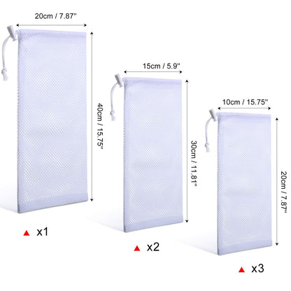 Shihanee 6 Pieces Finch Sock Feeder Bird Feeder Socks for Wild Bird Seed Sock