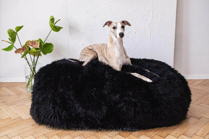 Oval Sheepskin™ Luxury Pet Bed