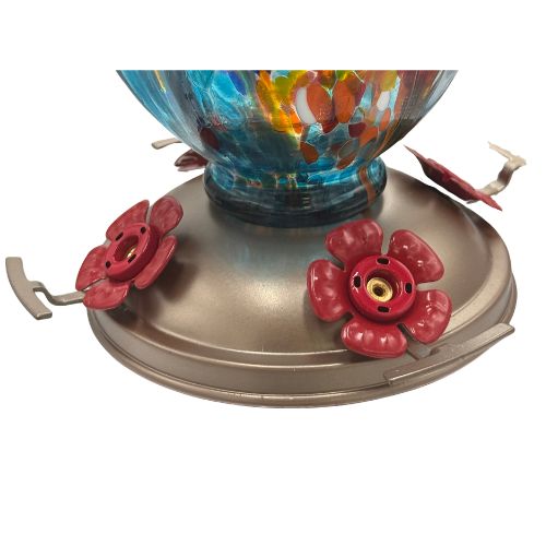 Hand Blown Glass Humming Bird Feeder RC40B
