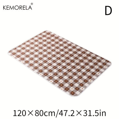 KEMORELA 1PC Washable Guinea Pig & Hamster Cage Mat - Super Absorbent Non-Slip Pet Bedding 31"x47" for Rabbits & Small Animals