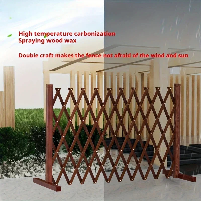 Wooden Pet Gate for Dogs Cats -