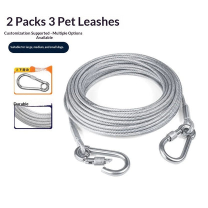 Cross-border Bestseller Extended Dog Leash Stainless Steel Dog Chain
