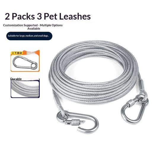 Cross-border Bestseller Extended Dog Leash Stainless Steel Dog Chain