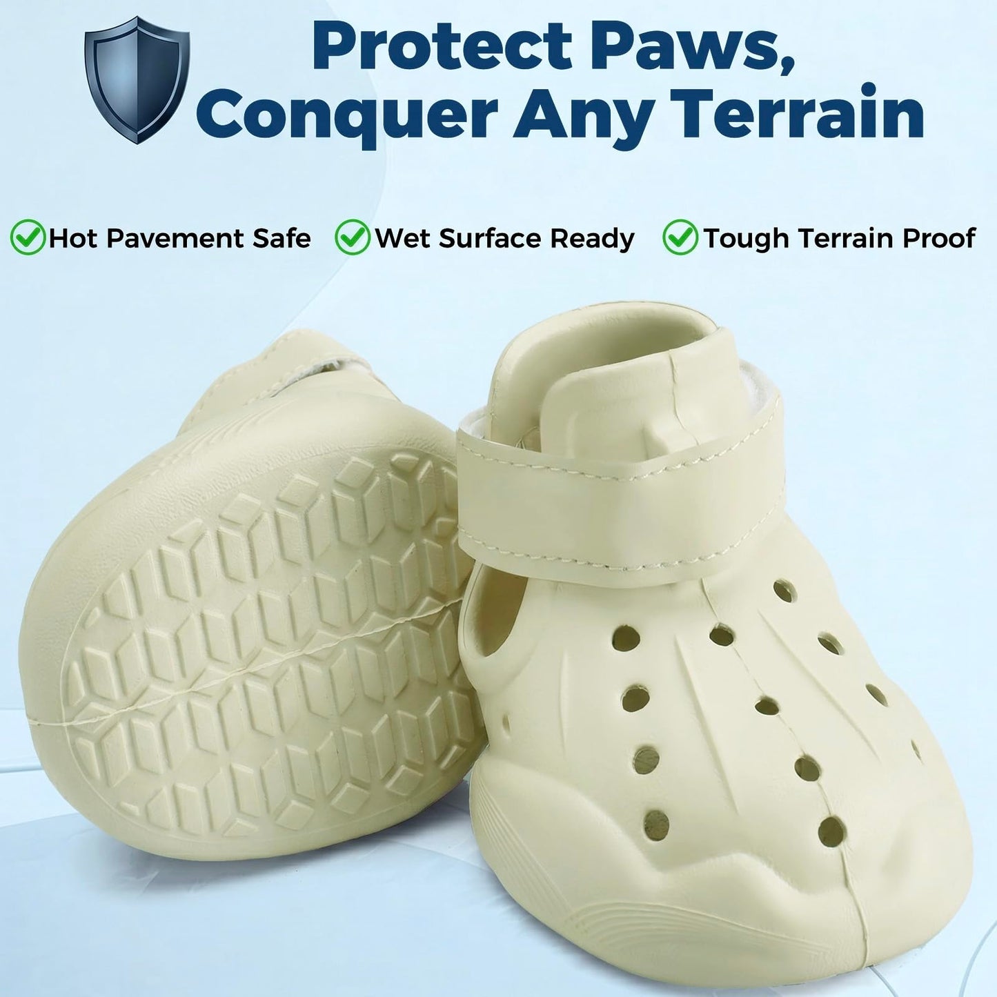 Dog Shoes For Dogs, Clogs Boots Booties Hot Pavement, Rain Waterproof Shoe Summer Sandals Puppy Breathable Doggie Doggy Light Water Up Sneaker