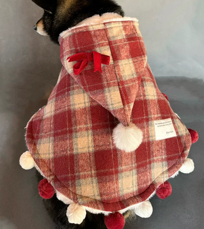 Large Dog Winter Fleece-lined Cotton Coat