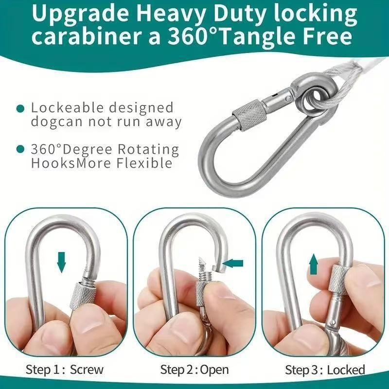 Cross-border Bestseller Extended Dog Leash Stainless Steel Dog Chain
