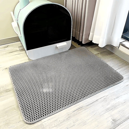 Large Cat Litter Mat | Double Layer Waterproof Honeycomb Design with EVA Foam