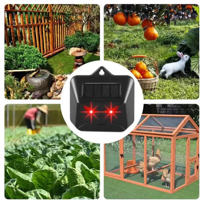 Red LED Light Waterproof Predator Repellent for Gardens
