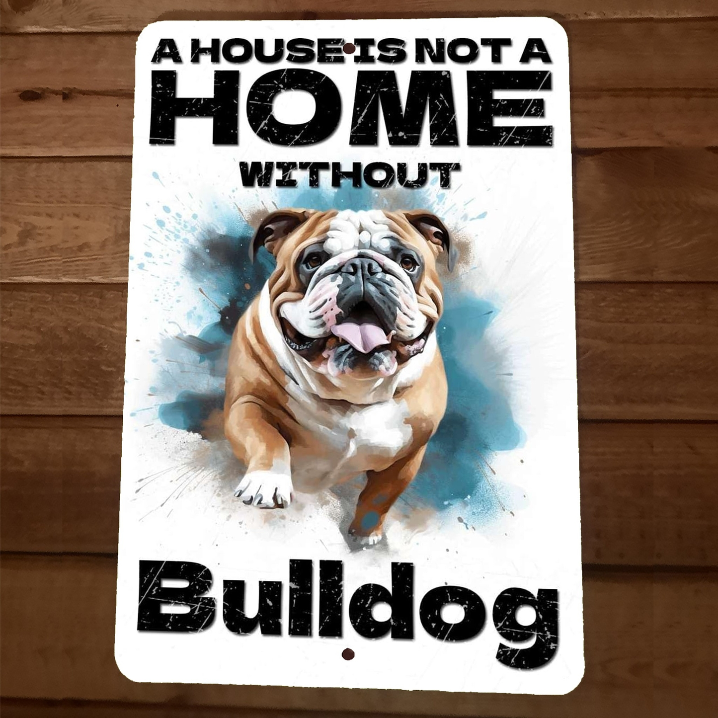 Bulldog Metal Wall Sign
