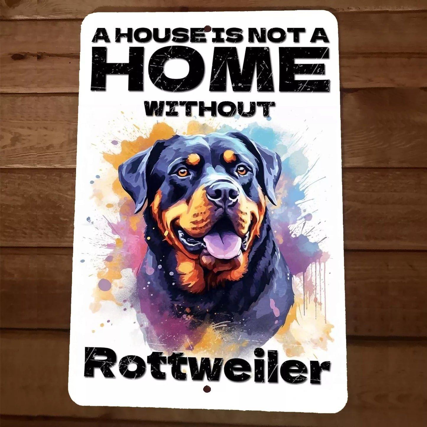 Rottweiler Metal Wall Dog Sign