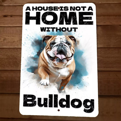 Bulldog Metal Wall Sign