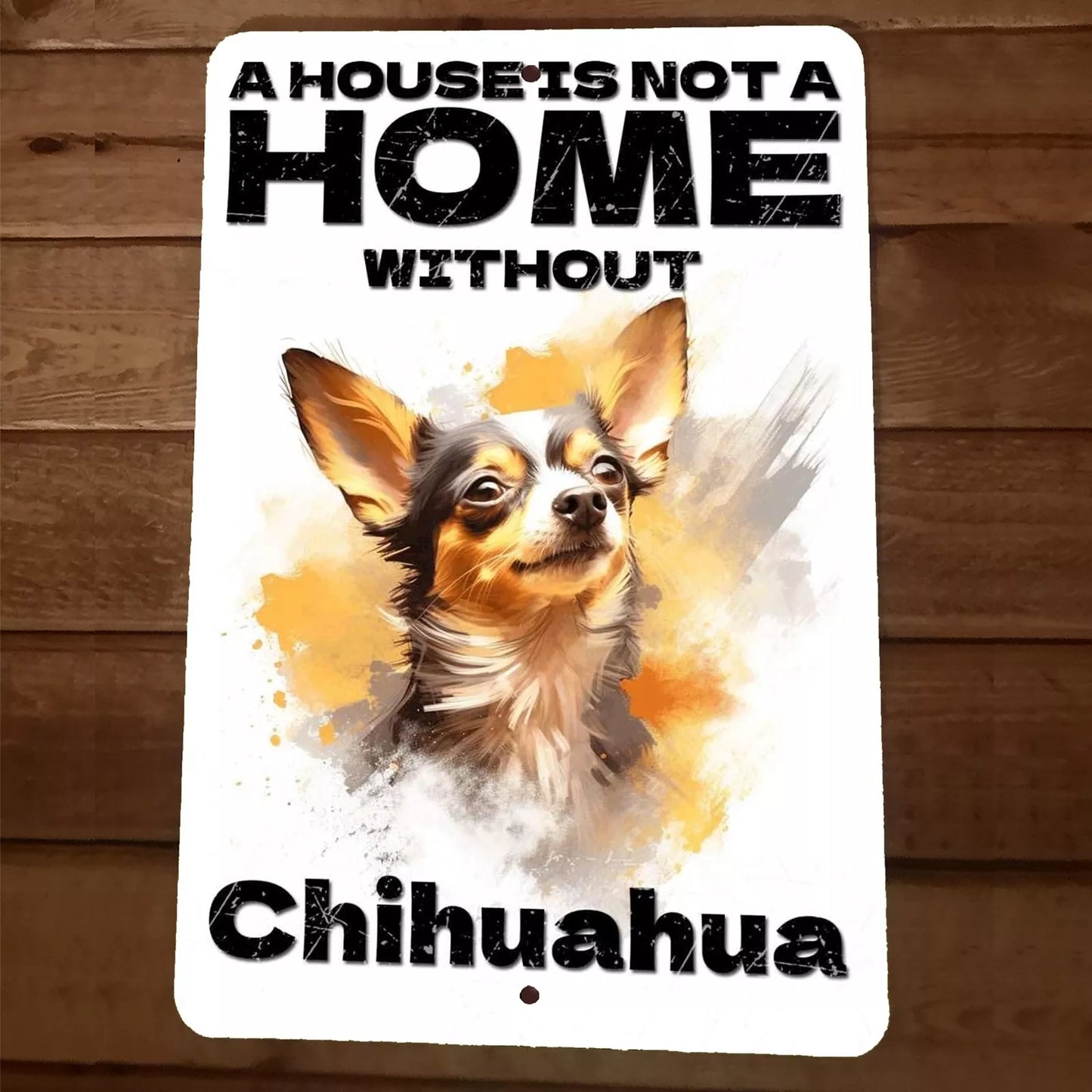 Chihuahua Dog Metal Wall Sign