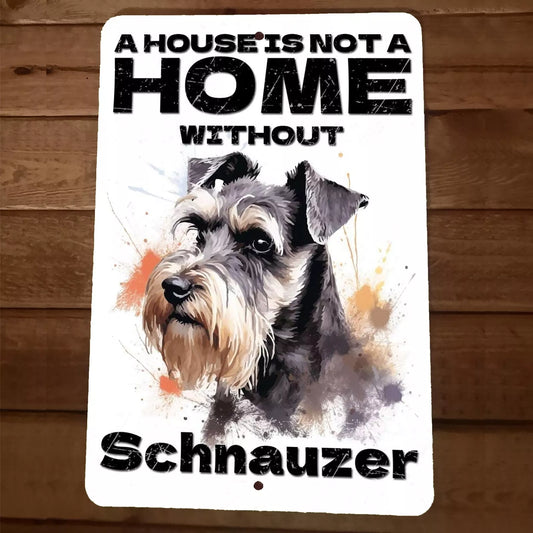 Schnauzer Metal Wall Dog Sign
