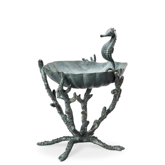 Seahorse Birdbath / Bird feeder, Outdoor Patio Decor
